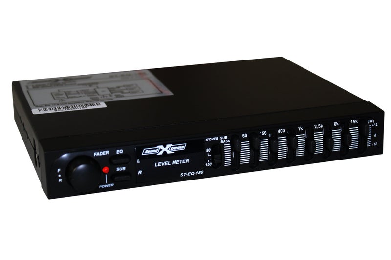 SOUNDXTREME 7 Band Passive Stereo Graphic Equalizer with Fader Control ST-EQ-180 - Image 1
